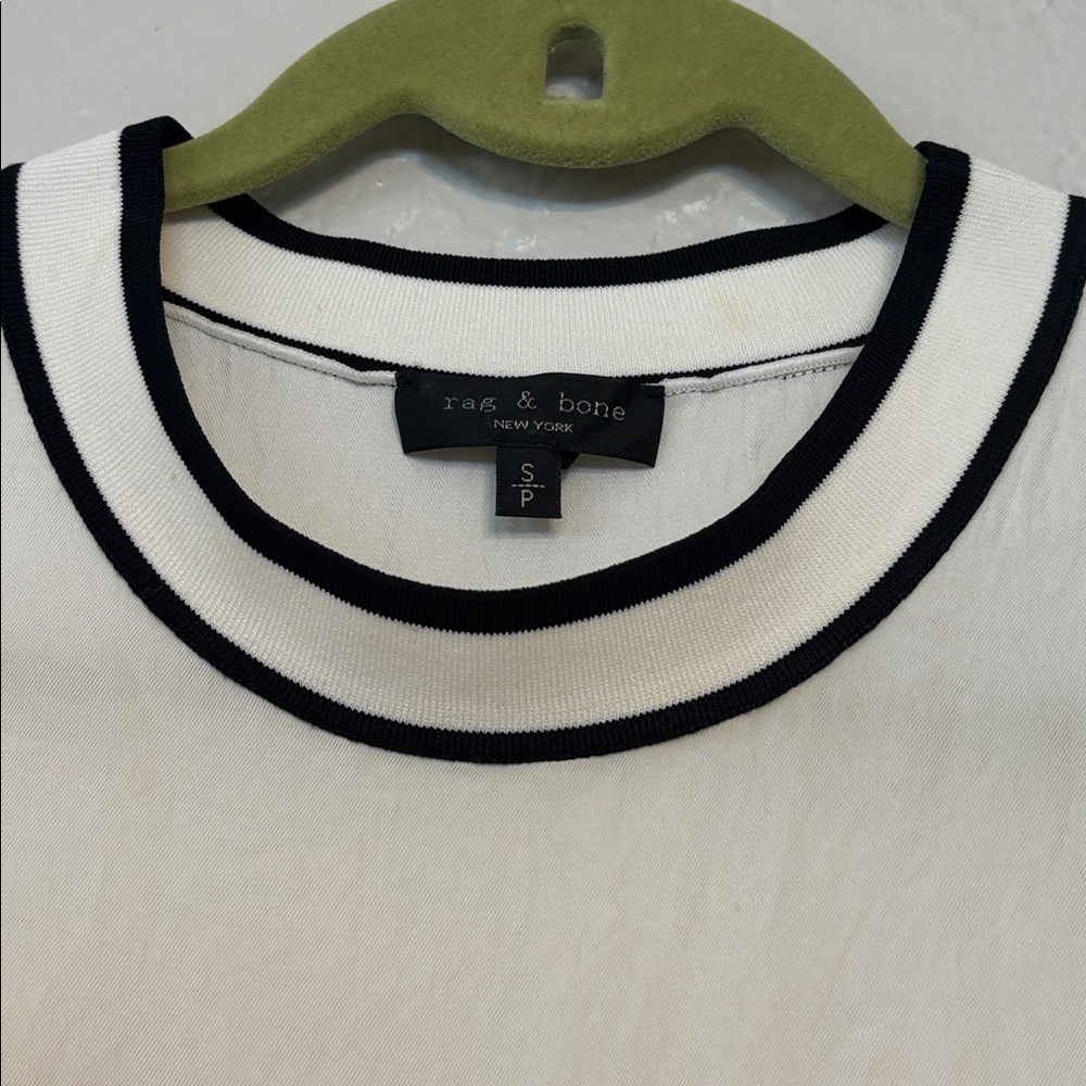 rag & bone Sleeveless tank top with knit crewneck and side slits S - Picture 2 of 8